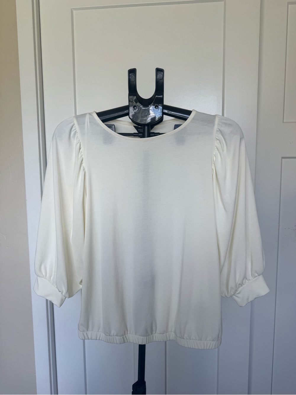 Simply Vera Vera Wang Ivory Puff-Sleeve Blouse